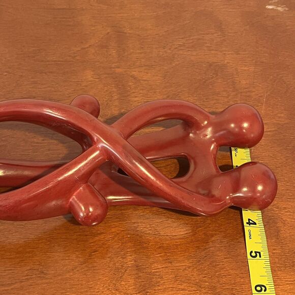 Handcrafted Figurine Art Sculpture Decor Family Of Four 10 in Tall - Picture 7 of 7